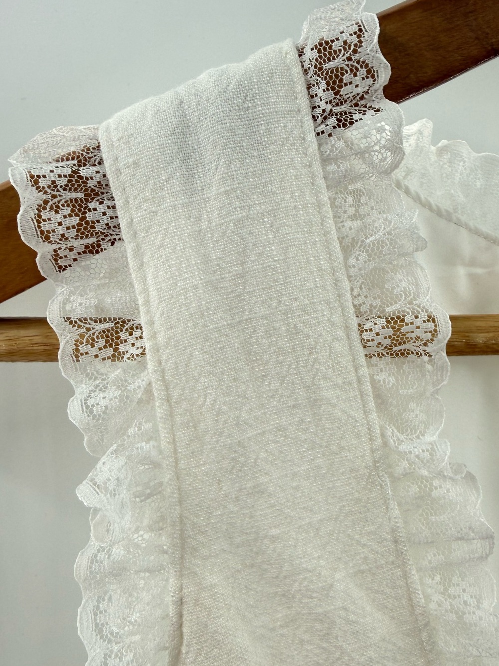 West of Melrose White Lace Ruffle Milkmaid Bridgerton Cottagecore Corset Top M - Picture 4 of 8